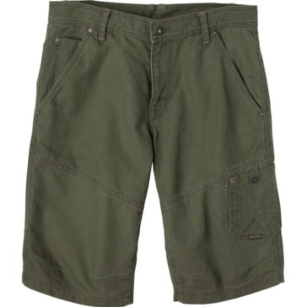 Prana Shorts 34 Mens Organic Cotton Green Cargo Bermuda
